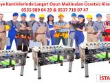 İstanbul Anadolu Yakası Şantiye Ciro Paylaşımlı Oyun Makineleri Kiralama