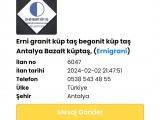 Konya granit küp taş begonit küp Aksaray granit küp taş begonit küp taş